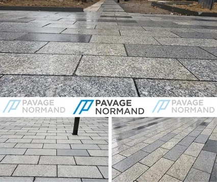 Dalles granit — Rénovation Rue de la Chapelle